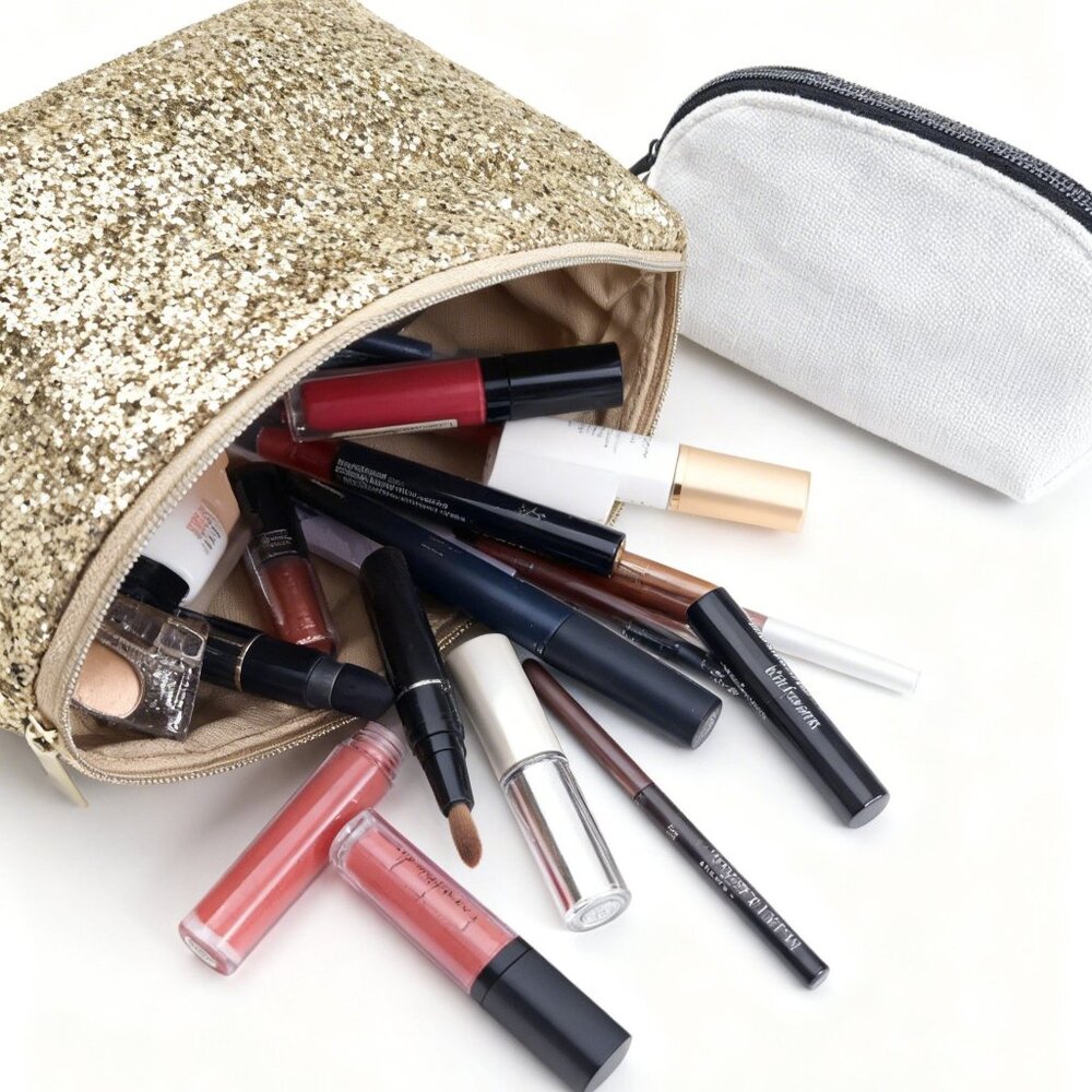 Estée Lauder & Laura Mercier Cosmetic Makeup Bag Bundle – Chic & Travel-Ready - Picture 2 of 6
